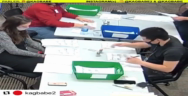 Thumbnail for Man inside polling area has been filling out BLANK BALLOTS for over an hour, and stamping them, with a uniformed officer standing right there.
