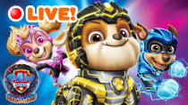 Thumbnail for 🔴 LIVE: Mighty Rubble New Super Powers! PAW Patrol: The Mighty Movie | w/ Chase & Skye | Nick Jr. | Rubble & Crew