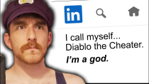 Thumbnail for I let an AI rewrite my LinkedIn profile (and forced spammers to read it) | DougDoug
