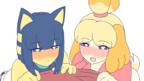 Thumbnail for Ankha and Isabelle got drunk | An Animal Crossing anime | Dangoheart Animation
