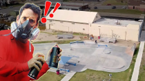 Thumbnail for Spray Painting This Entire Skatepark with Giant Artwork! | Kiptoe