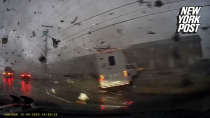Thumbnail for Shocking video shows the moment a car gets totaled by deadly Tennessee tornado | New York Post