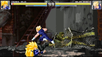 Thumbnail for Trunks (Super Saiyan 3) vs Majin Vegeta - MUGEN (Gameplay) S2 • E25