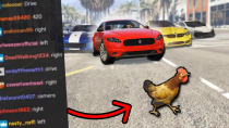 Thumbnail for I let Twitch Chat control a chicken. Can they cross the road? (GTA 5) | DougDoug