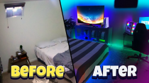 Thumbnail for I turned my messy room into my DREAM Gaming setup *Everyone was SHOCKED* | LetsGo