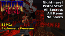 Thumbnail for SIGIL - E5M1: Baphomet's Demesne (Nightmare! 100% Secrets + Items) | decino