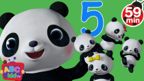 Thumbnail for Five Little Pandas Jumping on the Bed + More Nursery Rhymes & Kids Songs - CoComelon