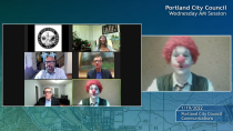 Thumbnail for Clown makes circus of Portland City Council meeting | The Oregonian