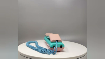 Thumbnail for 1980s (1989) Gorgeous Swatch Twin Phone "1st Model". Memphis Style | MadInteriorArt Antiques and Vintage Objects