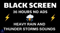 Thumbnail for 🔴 Heavy Rain and Thunder Sounds for Sleeping - Black Screen | Perfect Thunderstorm for Rest, Live | Relaxing Music Collection