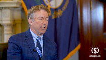 Thumbnail for "I hope the truckers do come to America", says Rand Paul. "I hope they clog up cities"