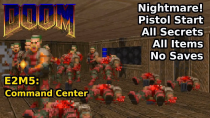 Thumbnail for Doom - E2M5: Command Center (Nightmare! 100% Secrets + Items) | decino
