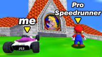 Thumbnail for Can a Pro Mario Speedrunner beat Mario using a Car? | WirtualTV