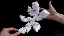 Thumbnail for Geared icosahedron net | Henry Segerman