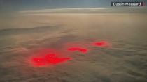 Thumbnail for Mysterious red glow seen above Pacific Ocean | Sky News Australia