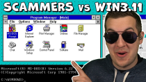 Thumbnail for Will Scammers Notice I'm Using Windows 3.11? | Kitboga