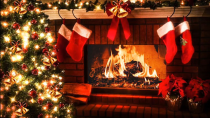 Thumbnail for Frank Sinatra, Nat King Cole, Bings Crosby, Perry Como 🎄🔥 12 Hours Crackling Fireplace, The Original | Christmas Ambience