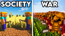 Thumbnail for 100 Players Simulate Civilization in Minecraft | MagicGum