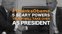 Thumbnail for #ThanksObama: 5 Scary Powers Trump Will Take Over as President