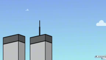 Thumbnail for 911 by kikes - animated - superman stops plane hitting tower, tower collapses anyway from explosives