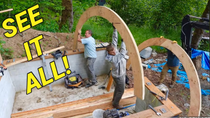 Thumbnail for Hobbit house build start to finish in 17 minutes | Flanagan Homestead
