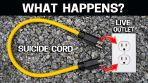 Thumbnail for What Happens When You Plug a SUICIDE CORD in a LIVE OUTLET? Do Not Try This Ever | Silver Cymbal