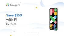 Thumbnail for Google Fi | Save $150 on Pixel 5a with 5G | Control | Google Fi | Save $150 on Pixel 5a with 5G | Control