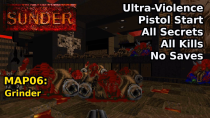 Thumbnail for Sunder (2009) - MAP06: Grinder (Ultra-Violence 100%) | decino