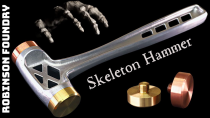 Thumbnail for Making a Skeletonized Hammer - COPPER or BRASS hammer? HAMMER TIME! | Robinson Foundry