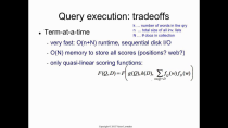 Thumbnail for Indexing 11: query execution tradeoffs | Victor Lavrenko