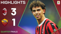 Thumbnail for MILAN-ROMA 3-1 | HIGHLIGHTS | Abraham and Felix Seal Semifinal | Coppa Italia Frecciarossa 2024/25 | Serie A