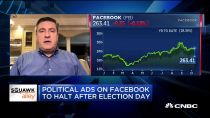 Thumbnail for Facebook former chief privacy officer on decision to halt post-election ads