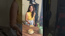 Thumbnail for Mix, flip, eat, repeat ✨🥞 Pancakes are so yummmm 😍 #pancake #bts #cinematic #commercial #breakfast | Food for shot
