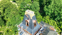 Thumbnail for Dangling from the turret, journey to the finish. | Escape to rural France