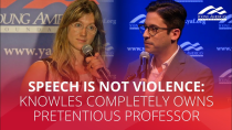 Thumbnail for SPEECH IS NOT VIOLENCE: Knowles completely owns pretentious professor | Young America's Foundation