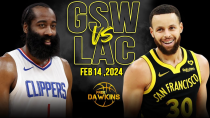 Thumbnail for Golden State Warriors vs Los Angeles Clippers Full Game Highlights | February 14, 2024 | FreeDawkins
