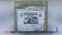 Thumbnail for More antisemitic flyers distributed in Beverly Hills, elsewhere | KTLA 5