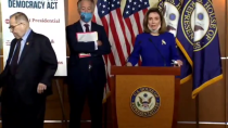 Thumbnail for Time To Retire - Jerry Nadler Awkwardly Hobbling Off Stage During Pelosi’s Press Briefing, People Suggest That He Pooped Himself