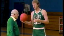 Thumbnail for Larry Bird tries to miss a shot as a part of demonstration, but is unable to do so. | Hoops Nation