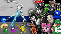 Thumbnail for TOP ANIMATION - Rainbow Friends | Zombie | Jeff The Killer | Cartoon Cat | Granny | SCP | Siren Head