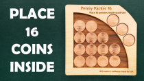 Thumbnail for How to fit 16 coins inside the puzzle tray? #shorts | Puzzle guy