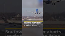 Thumbnail for Southwest airliner aborts landing to avoid collision at Chicago airport | AJ #shorts | Al Jazeera English