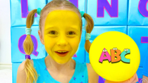 Thumbnail for Nastya Learns English Alphabet with dad | Like Nastya