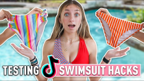Thumbnail for Testing ViRAL TikTok Swimsuit Hacks | Swim Bottoms Edition | Brooklyn and Bailey