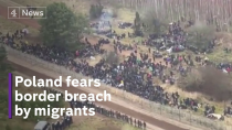 Thumbnail for Poland steps up patrols as migrants attempt to cross border with Belarus | Channel 4 News