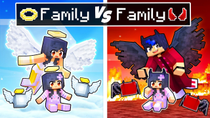 Thumbnail for Minecraft ANGEL Family vs DEMON Family! | Aphmau