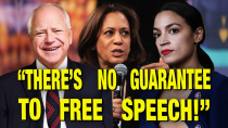 Thumbnail for Kamala, Walz & AOC Agree On Mass Censorship! (Live panel show from Two Roads Theatre) | The Jimmy Dore Show