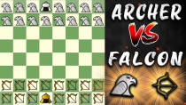 Thumbnail for Falcon vs Archery Army | Fairy Chess | Fairy Chesser