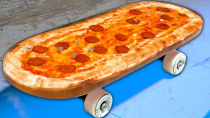 Thumbnail for 100% REAL PIZZA SKATEBOARD?! You Make It We Skate It Ep 294 | Braille Skateboarding