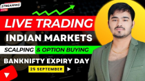 Thumbnail for Live Intraday Trading || BankNifty expiry || 25 September || Option Buying